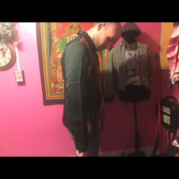 Dashiki Pattern Blazer - Picture 6 of 6